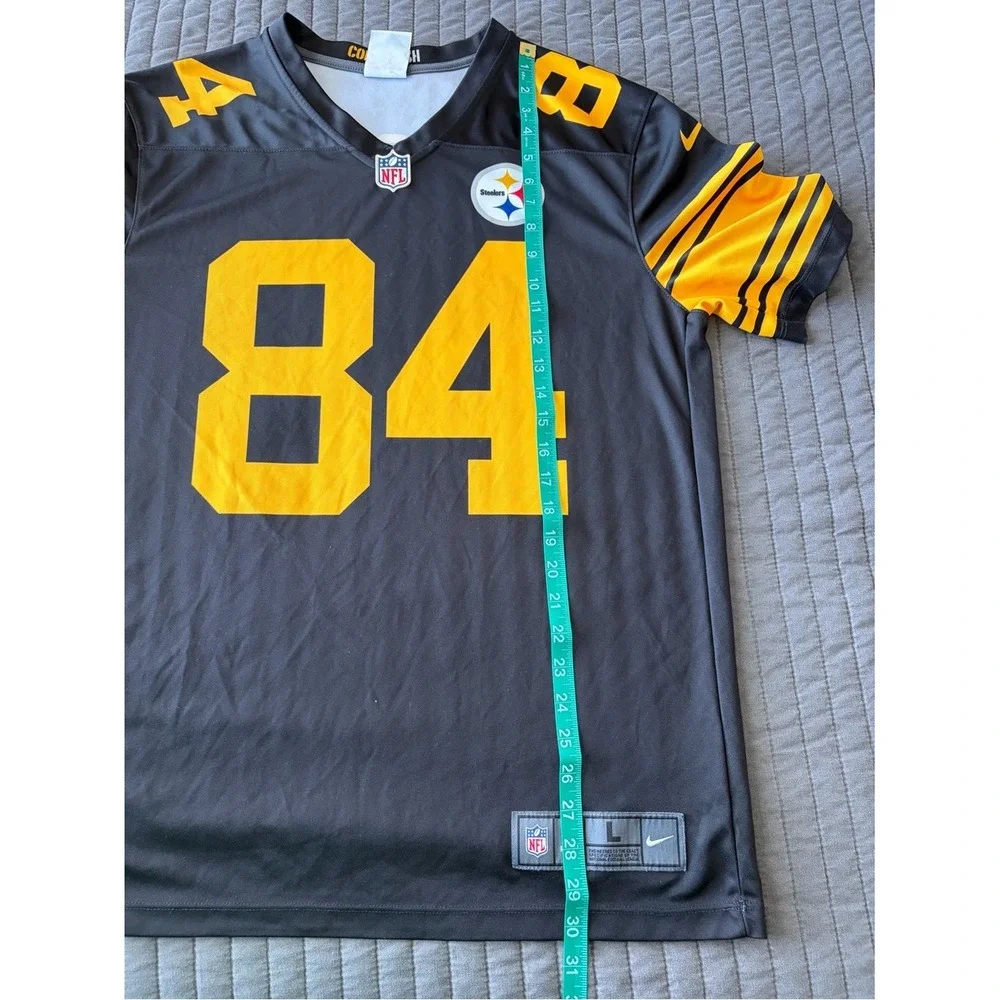 Nike Pittsburgh Steelers Antonio Brown 84 Color Rush Jersey Mens Large Black